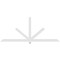 Ekena Millwork Kennewick Architectural Grade PVC Gable Bracket, 108"W x 45"H x 2"D x 4"F, 10/12 Pitch GBP108X45X0204KEN00 - alternate 2